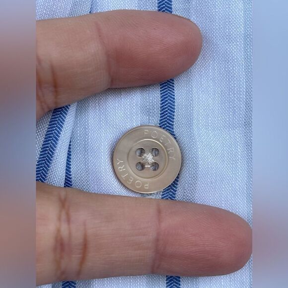 POETRY STRIPE BUTTON THROUGH SHIRT SIZE 8 - Picture 10 of 14
